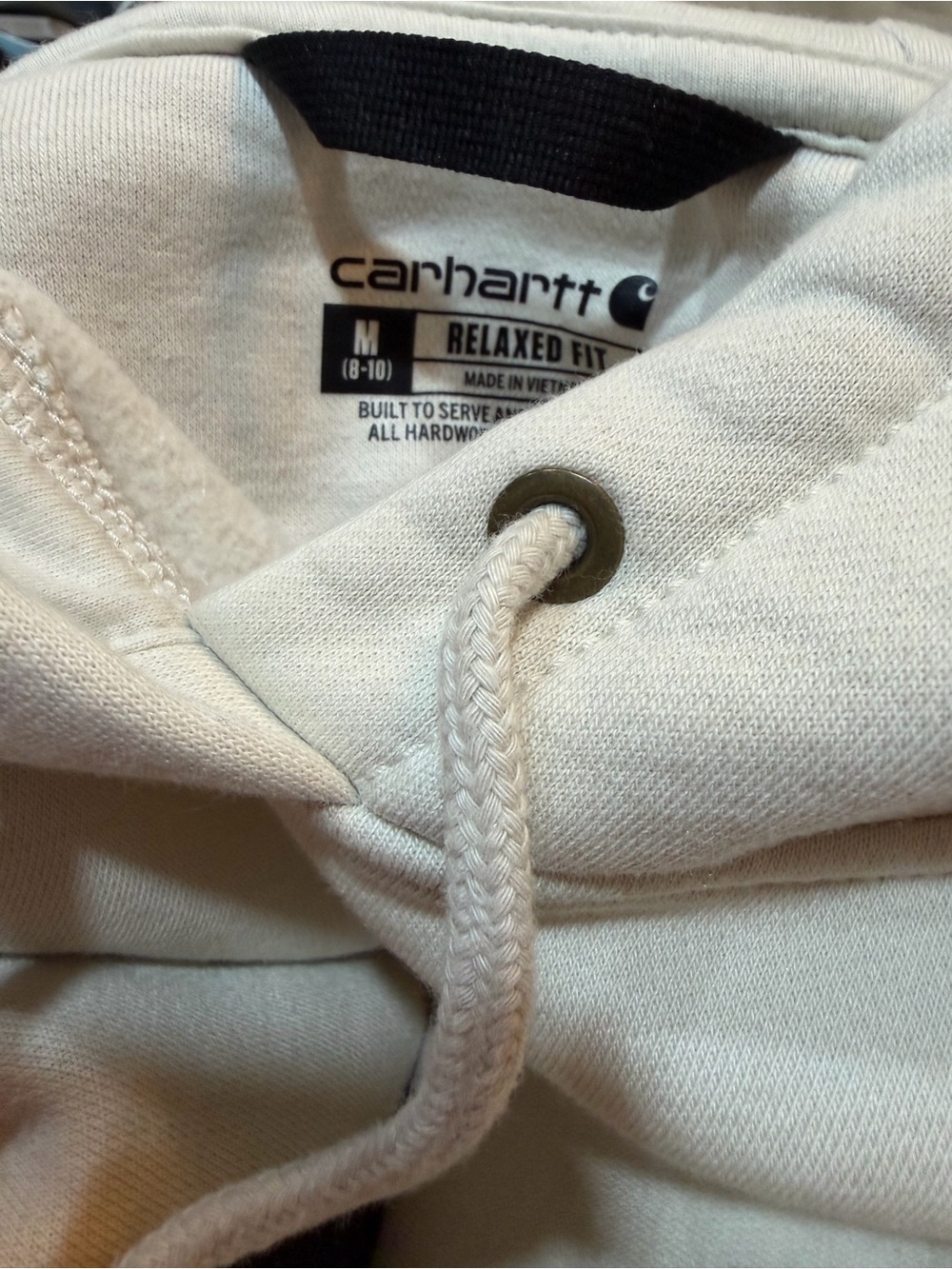 Carhartt Women's Crewneck Hoodie in Off-White